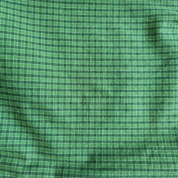 Arrow Men’s Long Sleeve Button-Down Shirt – Green Micro Check – Size XL - Picture 2 of 4